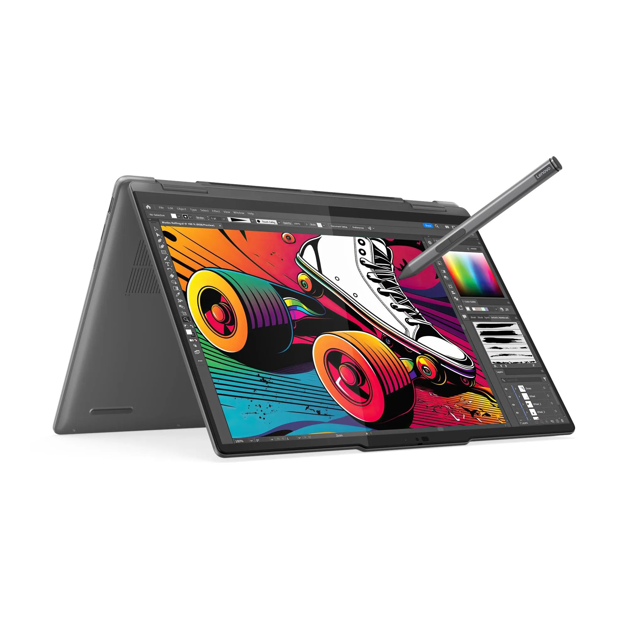 Lenovo Yoga 7 2-in-1 14IML9 Laptop Intel Core Ultra 7 256V Processor Intel Arc Graphics 16GB LPD5X-7467 Ram 1 TB SSD Storage 14" WUXGA Convertible Notebook Windows 11 Home Storm Grey