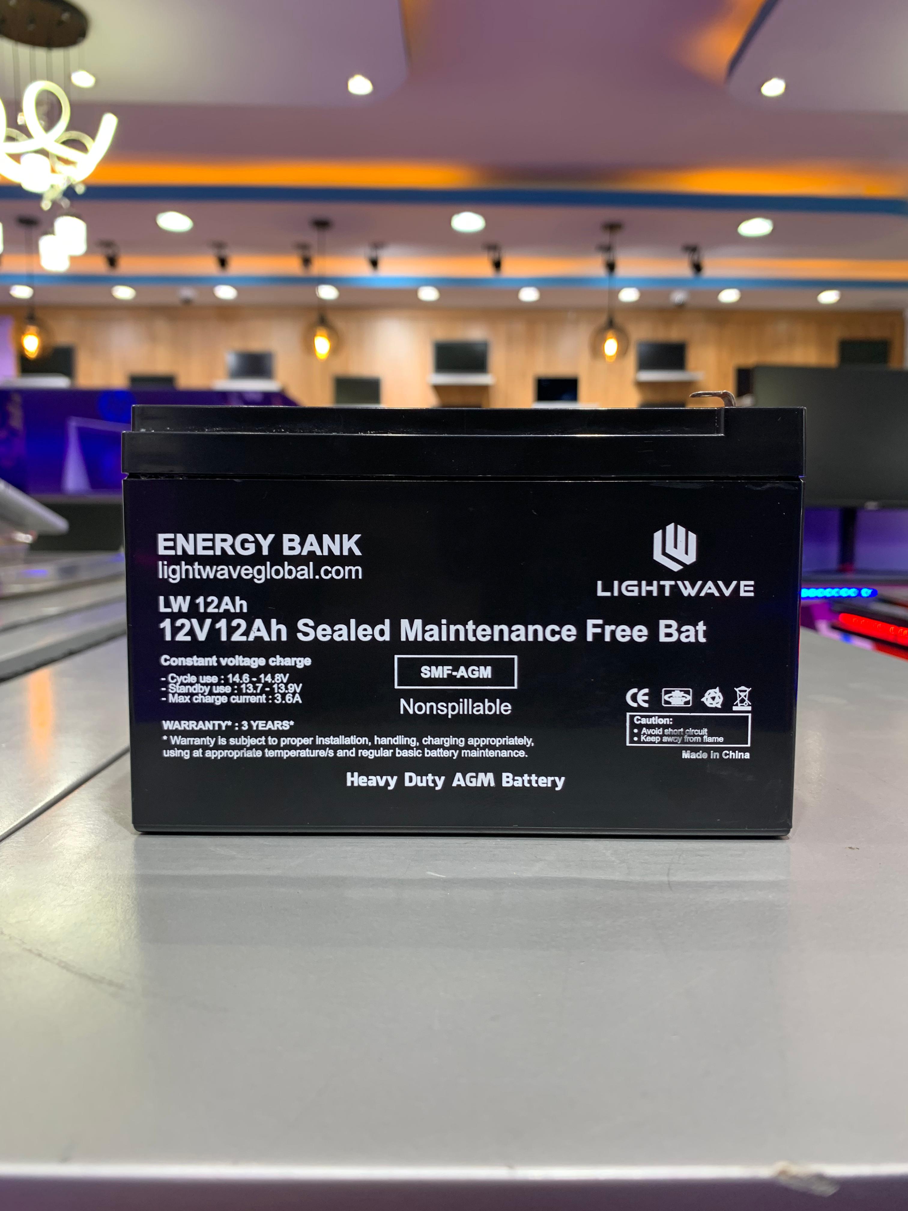 Lightwave 12V 12AH Battery