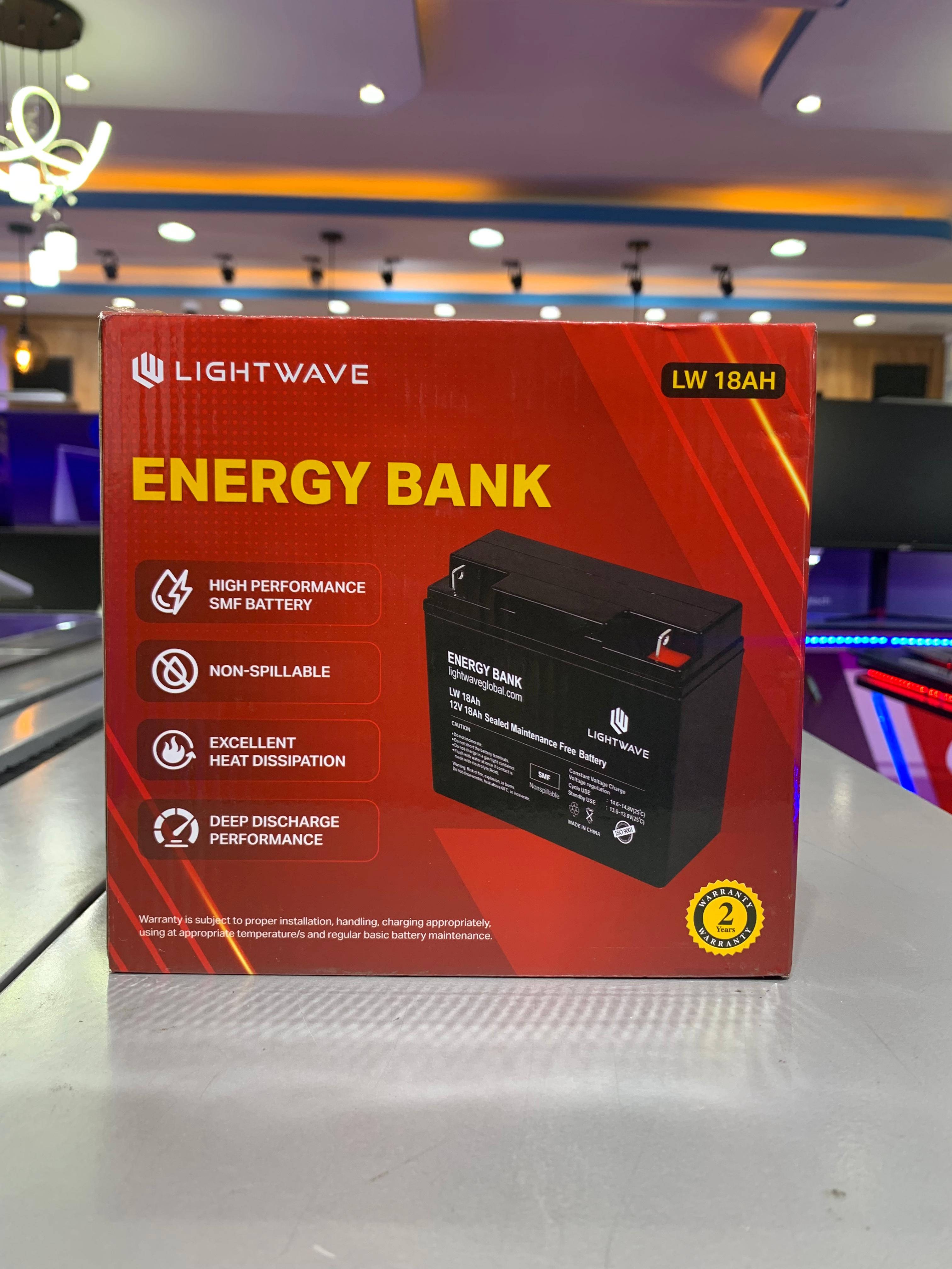 Lightwave 12V 18AH Battery