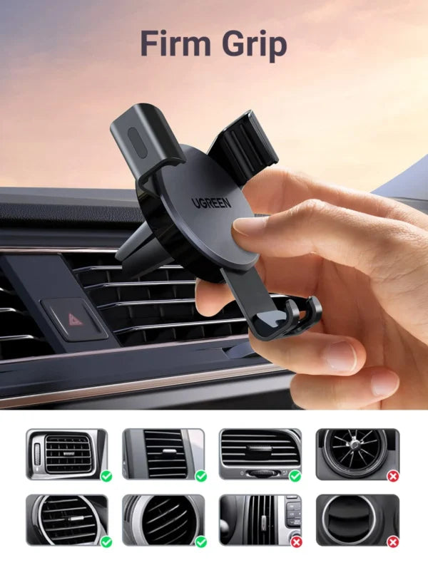 UGREEN Car Vent Phone Mount Air Vent Clip Cell Phone Holder LP130 40907