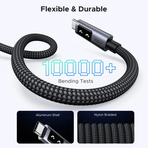 UGREEN Uno USB-C to USB-C Cable 100W Fast Charging 480MB/s Cable 1M