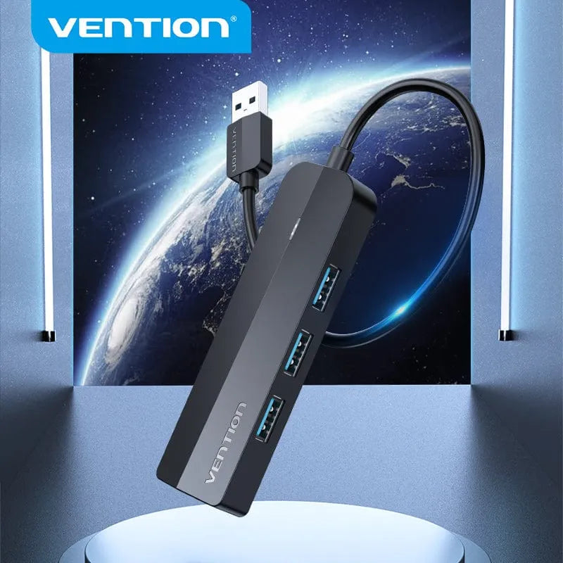 Vention 3 PORTS USB 3.0 HUB 0.15M with LAN Black (VEN CHNBB)