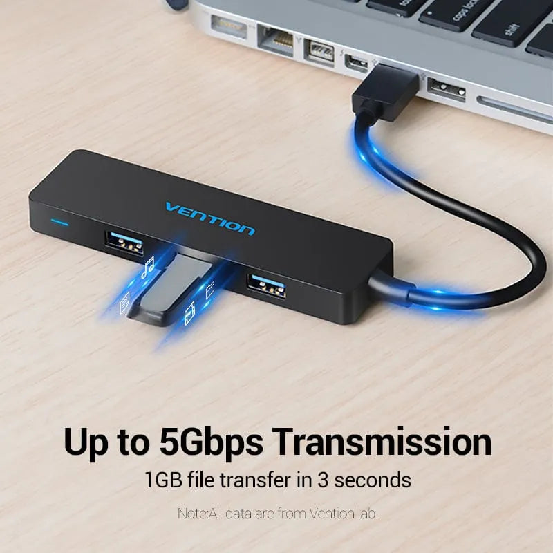 Vention 4-Port USB 3.0 Hub 0.5M Black (VEN CHKBB)