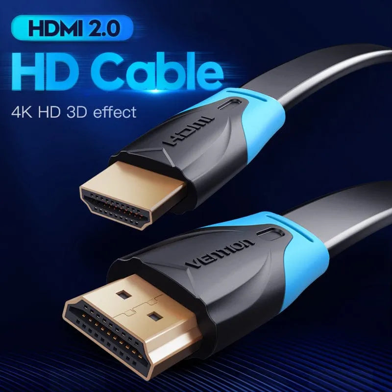 Vention Flat HDMI Cable 5M Black (VEN VAA-B02-L500)